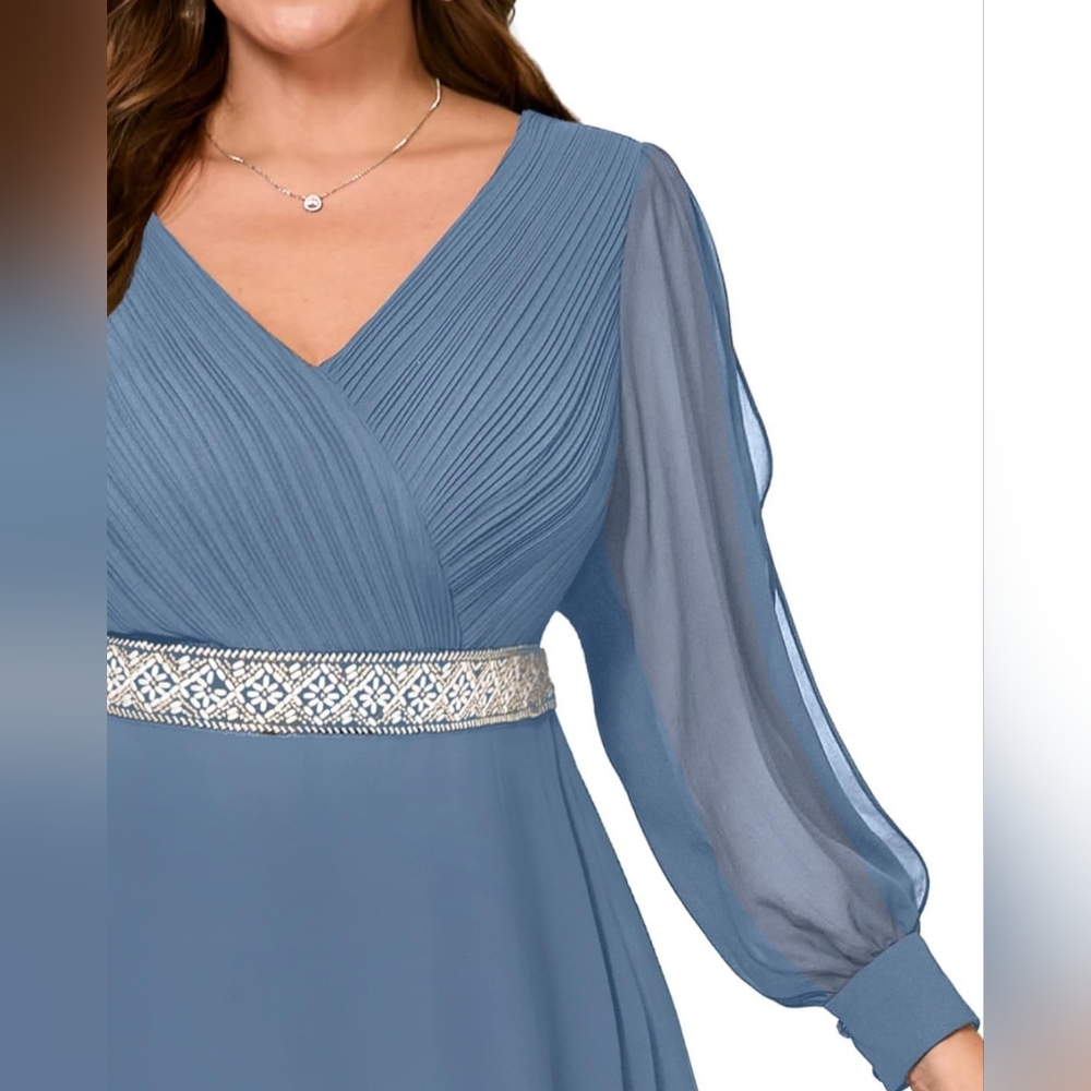 Formal Dresses for Women, Long Sleeve Evening Dress PLUS SIZE NEW 2026 - Picture 6 of 16